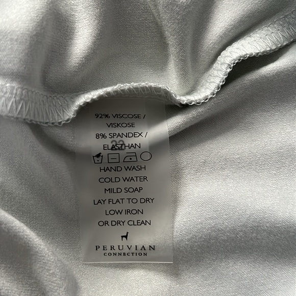 NWOT Peruvian Connection Basic Luxe Tank in Mint - Picture 4 of 4